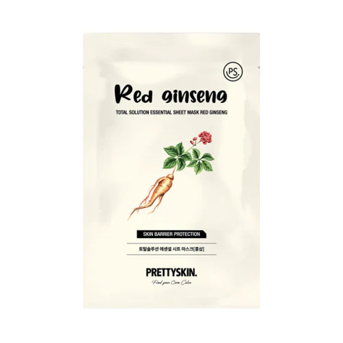 Pretty Skin Mask Sheet - Red Ginseng/ قناع الوجهي الورقي - الجنسنج الاحمر