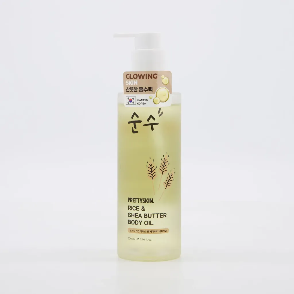 Prettyskin Rice & Shea Butter Body Oil / زيت الجسم بالأرز وزبدة الشيا
