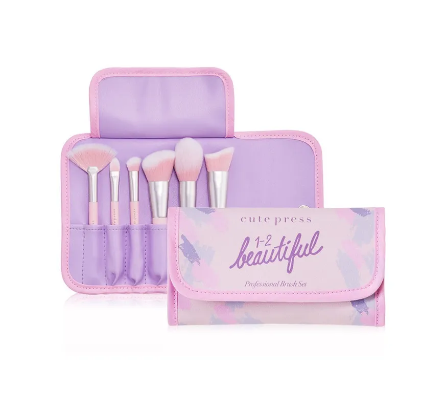 Cute Press 1-2 beautiful Professional Brush Set / مجموعة فرش احترافية جميلة من 1 - 2  من Cute Press