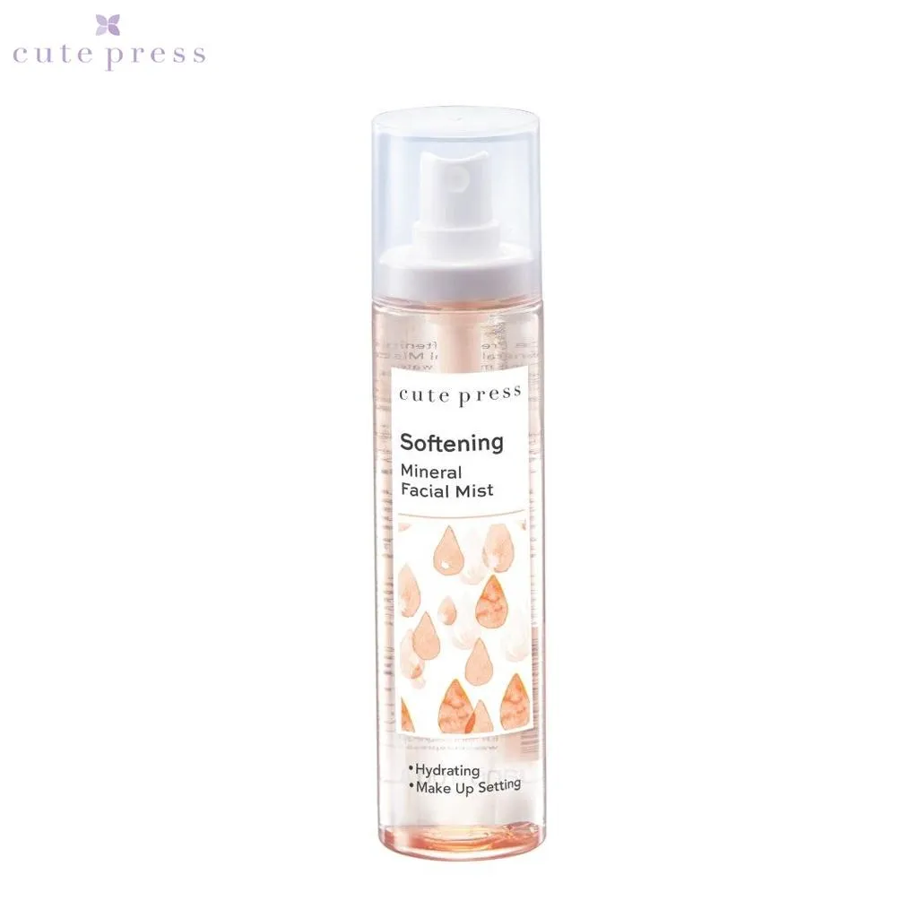 Cute Press Refreshing Mineral Facial Mist- melon/ رذاذ الوجه المعدني المنعش من كيوت بريس - شمام